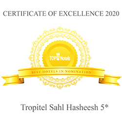 tropitel sah hasheesh top hotels certificate