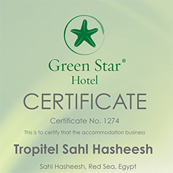tropitel sahl hasheesh green star certificate